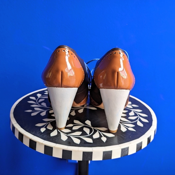 Brodawka & Friends Brown Leather and Suede Heels - Picture 6 of 8